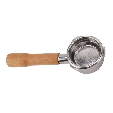 Imagem de Luqeeg Portafiltro de café Sem Fundo de Aço Inoxidável de 58 Mm para Barsetto, Removível e Fácil de Limpar, Melhoria de Extração, para Entusiastas de Máquinas de café (Estilo 2)