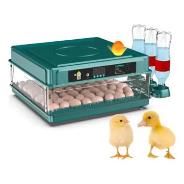 Imagem de Chocadeira Automática 130 Ovos com Controle Automático de Temperatura, Viragem Automática, Tanque de Água e Bateria 12V – 220V