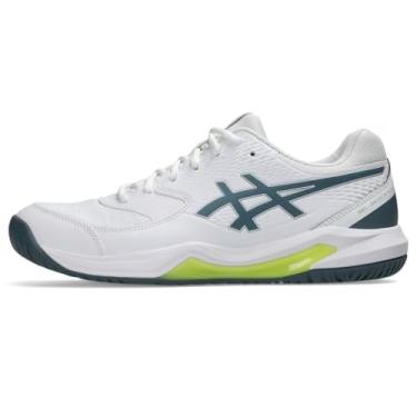 Imagem de ASICS Tênis masculino Gel-Dedicate 8, Branco/Ironclad, 39