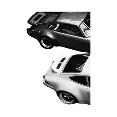 Imagem de Pôster Em Lona HD De Carro Luxuoso Preto E Branco, Arte De Parede Mode