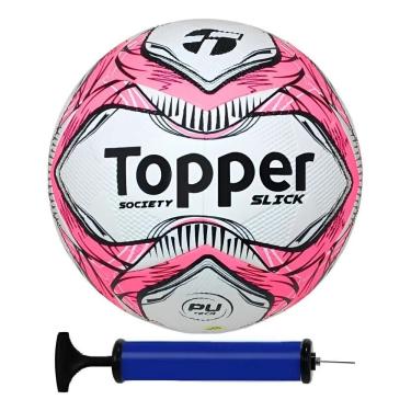 Imagem de Bola Futebol Society Topper + C Rosa-Chiclete