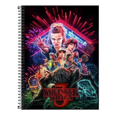 Imagem de Caderno 10 Materias Stranger Things 160 Folhas