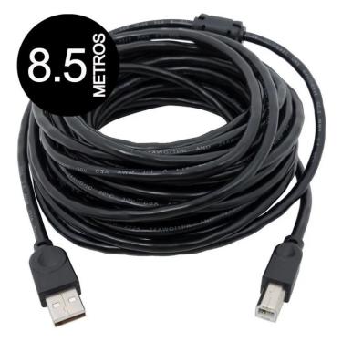 Imagem de Cabo Usb Impressora 8,5 Metros A M X B M Versão 2.0