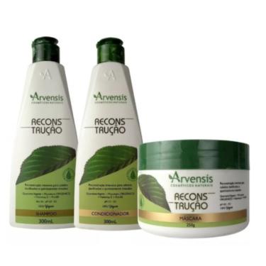 Imagem de Kit Arvensis Reconstrução Shampoo Condicionador Mascara 250g