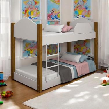 Imagem de Mini Cama Casinha Rebeca Branco