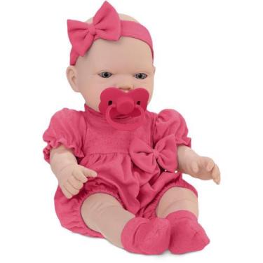Imagem de Boneca Bebezinho Real 1º Cuidado Rosa - Roma Brinquedos