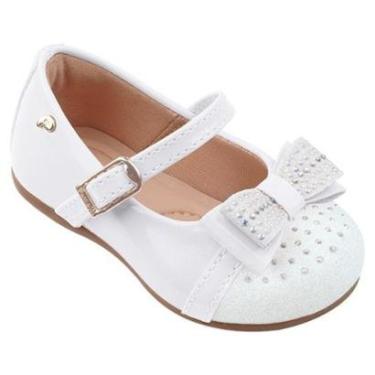Imagem de Sapatilha Infantil Pampili Angel 4.01038 Com Laço e Glitter Strass Cor:;Tamanho:19;Genero:Feminino-Feminino