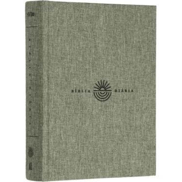 Imagem de Livro - Bíblia Diária NVI, Tecido sobre capa dura, Cinza, Leitura Perf