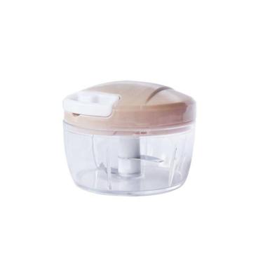 Imagem de Mini multiprocessador de alimentos manual em plástico com 2 lâminas - 