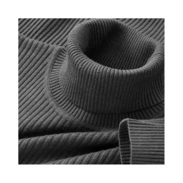 Imagem de Suéter Masculino De Gola Alta De Manga Longa Para Outono E Inverno, Li