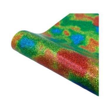 Imagem de Vinil Termocolante PU HTV Com Glitter Em Cores Sortidas Para DIY, Cami