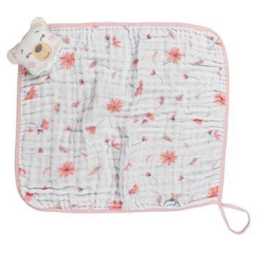 Imagem de Naninha Soft com Pelúcia e Prendedor de Chupeta 30cm x 38cm - BABY JOY