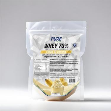 Imagem de Whey Protein Concentrado 70% 450g Pure Athletic-Unissex