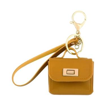 Imagem de Chaveiro De Bolsa Mini De Couro Coreano Fofo E Moderno, Pingente De Bo