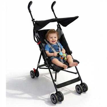 Imagem de Carrinho De Bebê Passeio Estilo Guarda Chuva Compacto Turim Preto - Ba