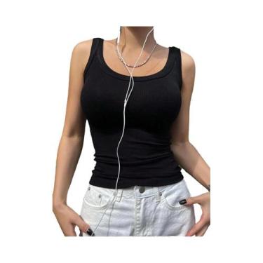 Imagem de Camisola Sem Mangas Feminina De Verão, Respirável E Confortável, Top D