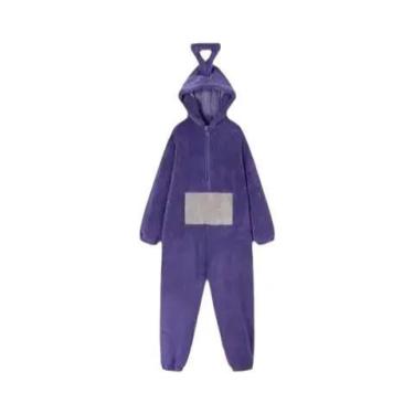 Imagem de Fantasia Cosplay Teletubbies Lala Unissex Para Adultos, Pijamas Macios