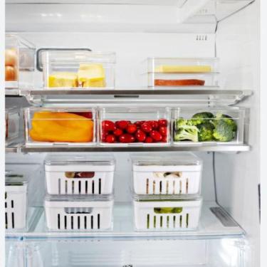 Imagem de Cesto Organizador De Geladeira Armário 27,5 cm Rattan BPAFRE - Nitron