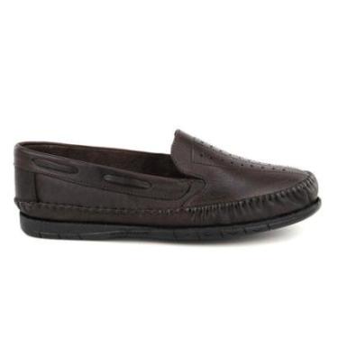 Imagem de Mocassim Masculino Couro Confortável Sapatilha Masculina Macia-Masculino