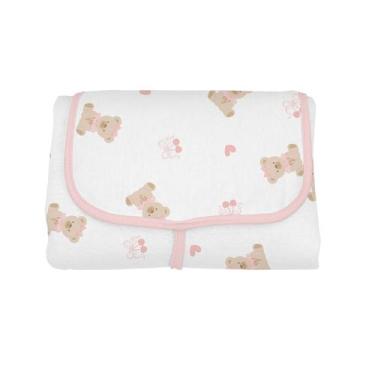 Imagem de Trocador de Fraldas Portátil Estampado - 43cm x 65cm - BUBLIM, Ursa La