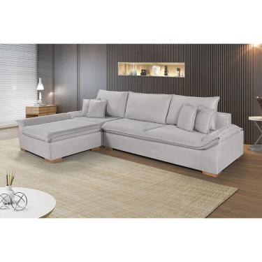 Imagem de Sofa Martins M-201 Veludo Canto Estofados Martins