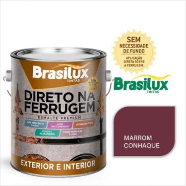 Imagem de Tinta Esmalte Direto Na Ferrugem 3,6 Litros Brasilux Escolha sua Cor S