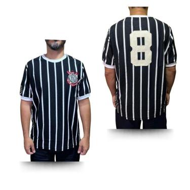 Imagem de Camisa Retrô Corinthians 1982 N8 Masculina-Masculino