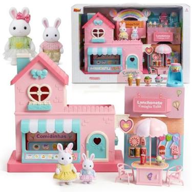 Imagem de Lanchonete Casinha Feliz De Brinquedo Infantil Restaurante Miniatura A