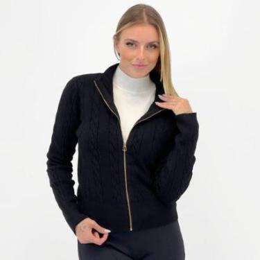 Imagem de Blusa Facinelli Tricot com Zíper Gola Alta Feminina-Feminino