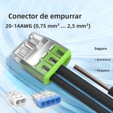 Imagem de Conector De Terminal Elétrico Tipo Plugue Rápido 20/50pcs Para Fiação 