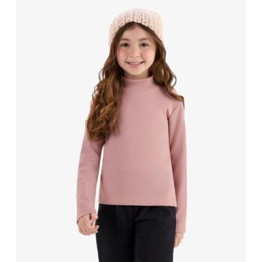 Imagem de Blusa Manga Longa Rovi Kids Feminina Rosa, 14, Rosa