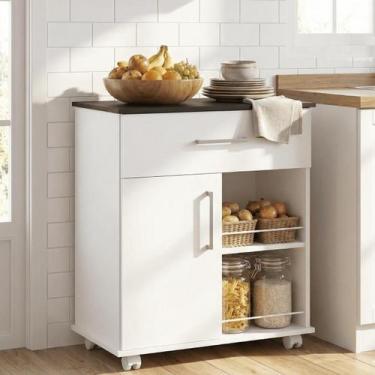 Imagem de Balcão Fruteira Multiuso Suporte Microondas/ Bebedouro Armário Cozinha