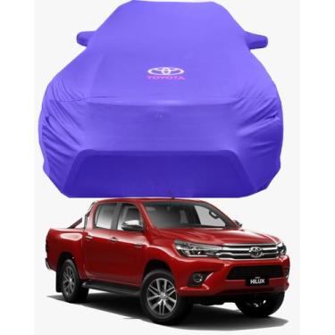 Imagem de Capa de Carro Toyota Hilux Sem Santo AntonioTecido Lycra Premium - Cad