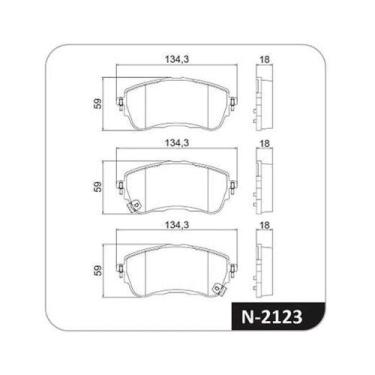 Imagem de PASTILHA FREIO DIANTEIRA para COROLLA 1.8 HYBRID/ 2.0 ALTIS/ - COBREQ