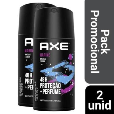Imagem de Kit 2 Desodorante Axe Marine 48h 150ml