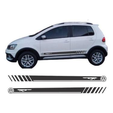 Imagem de Kit 2 Adesivo Carro Faixa Lateral Crosfox Volkswagen  Vinil - onl