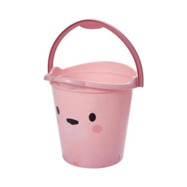 Imagem de Balde Plasutil Decora Bear Rosa - Ideal para Decoração