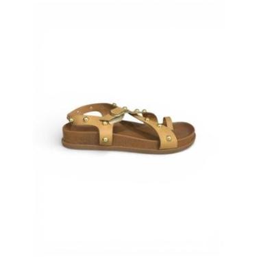 Imagem de Sandália Feminina Vizzano Papete Dedo Ring Toe 6570.200 Areia 35-Feminino