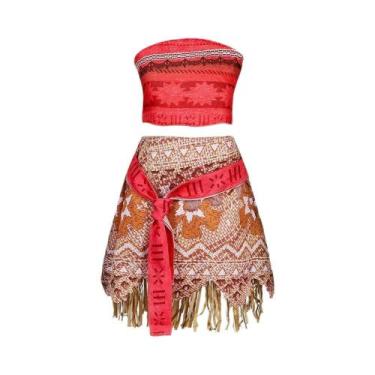 Imagem de Fantasia Infantil Moana - Estilo Polinésio - 2 Peças, 2T (etiqueta 100