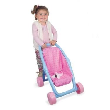 Imagem de Carrinho De Boneca Bebe Passeio Do Bebê Menina - Nig Brinquedos