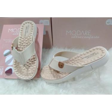 Imagem de Chinelo Modare Floater Nature Confort Feminino7142.106, Creme, Caramel