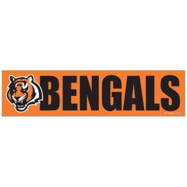 Imagem de Adesivo Faixa Bumper Strip 30x7,5 Cincinnati Bengals - Wincraft