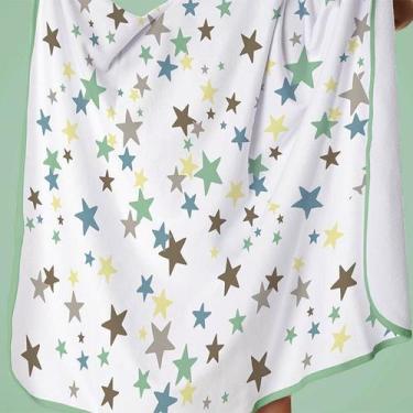Imagem de Toalha Baby C/ Capuz Tecebem Estampada Kinder Gabi Branco