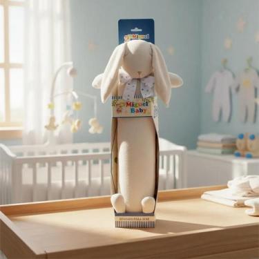 Imagem de Soninho Rolinho Bebê Fofinho 60cm Pelúcia Antialérgica - Brinquedo e T