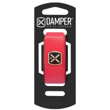 Imagem de Abafador Damper Ibox Couro e Poliéster Tag Metal MD Médio P/ Guitarra 