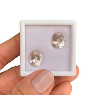 Imagem de Morganita Oval Par 8,62ct - SP GEMAS