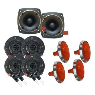 Imagem de Kit corneteira 4x2 compet completo corneta aluminio cor:laranja, LARAN