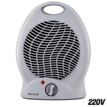 Imagem de Aquecedor Elétrico de Ar Portátil Cinza 1000W 127V ou 2000W 220V 2 Nív