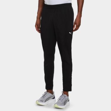 Imagem de Calça Puma Tad Essentials Woven Tapered Masculina, Preto, M