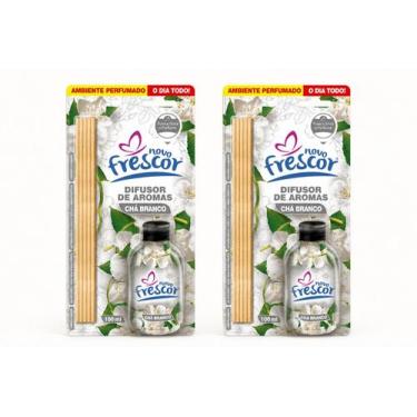 Imagem de Kit 2 difusor de aromas 100ml cha branco - novo frescor